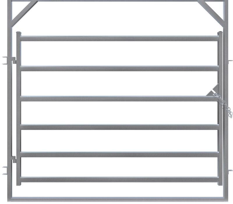 Heavy duty walk through arena swing gates