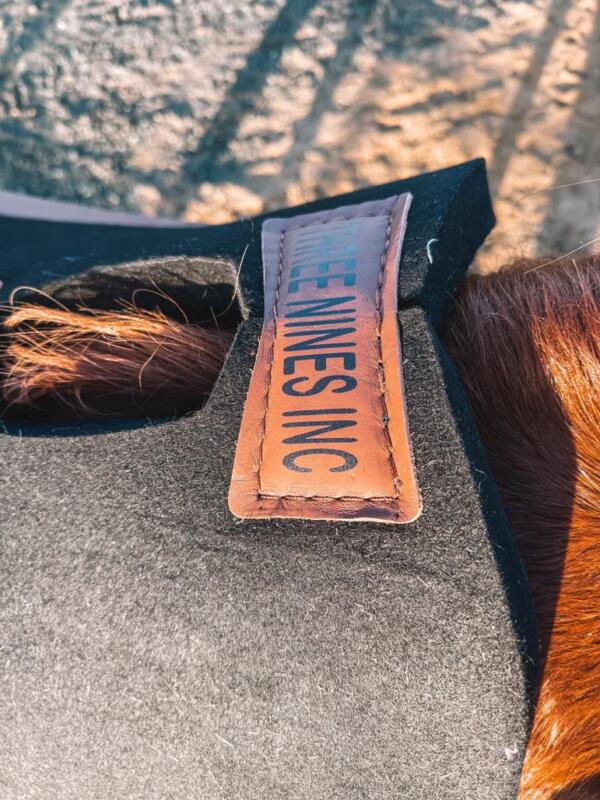 Three Nines Saddle pads on horse